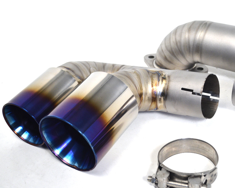 AGENCY POWER COLORED TITANIUM X-PIPE EXHAUST MUFFLER SYSTEM PORSCHE 996 TURBO 01-05 - 4