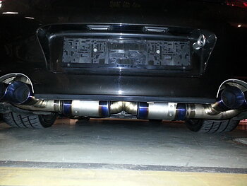 AGENCY POWER COLORED TITANIUM X-PIPE EXHAUST MUFFLER SYSTEM PORSCHE 996 TURBO 01-05