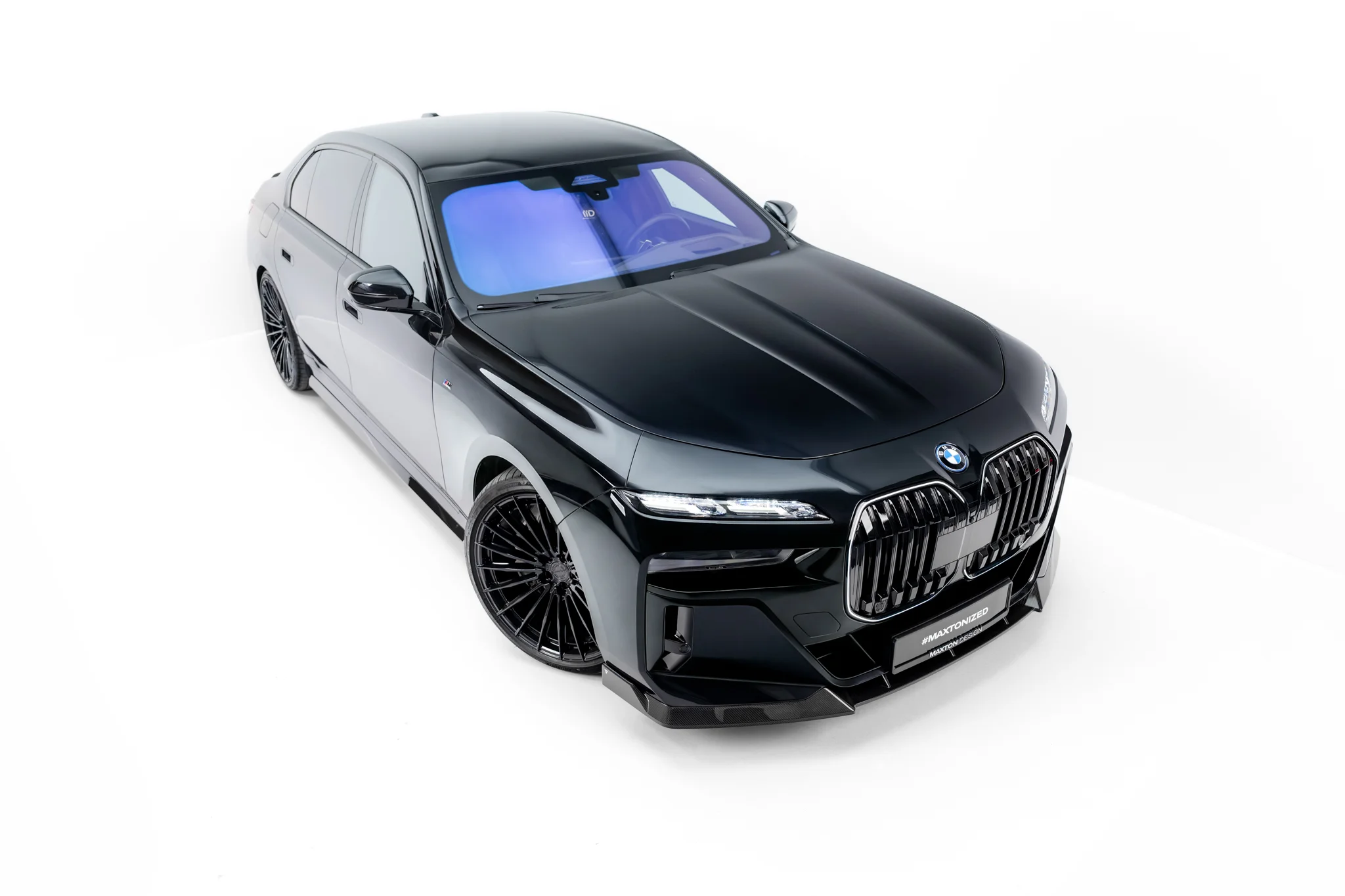 PREPREG CARBON FIBER FRONT SPLITTER SUITABLE FOR BMW 7 M-PACK / M760E / I7 M-PACK G70 – MAXTON DESIGN - 8