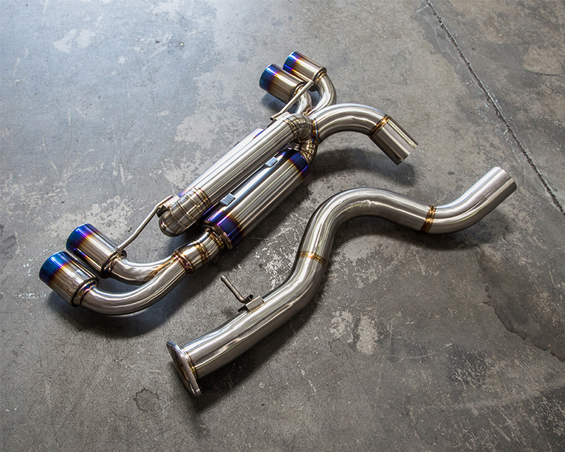 AGENCY POWER TITANIUM MUFFLER QUAD TIP EXHAUST BMW 1M E82 N54 - 3