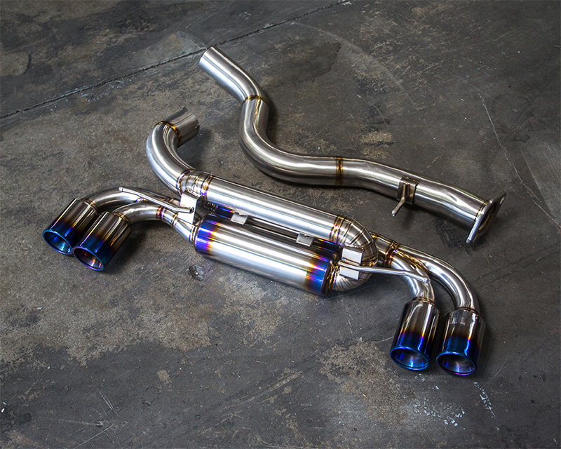 AGENCY POWER TITANIUM MUFFLER QUAD TIP EXHAUST BMW 1M E82 N54 - 2