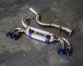 AGENCY POWER TITANIUM MUFFLER QUAD TIP EXHAUST BMW 1M E82 N54