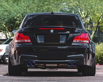 AGENCY POWER TITANIUM MUFFLER QUAD TIP EXHAUST BMW 1M E82 N54
