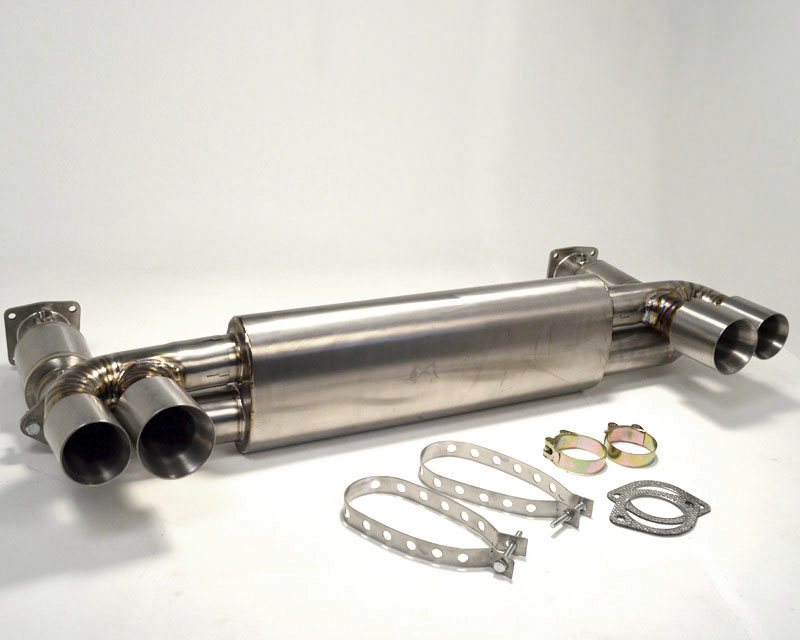 AGENCY POWER TITANIUM MUFFLER EXHAUST SYSTEM WITH 200 CELL CATS PORSCHE 996 TURBO 01-05 - 3