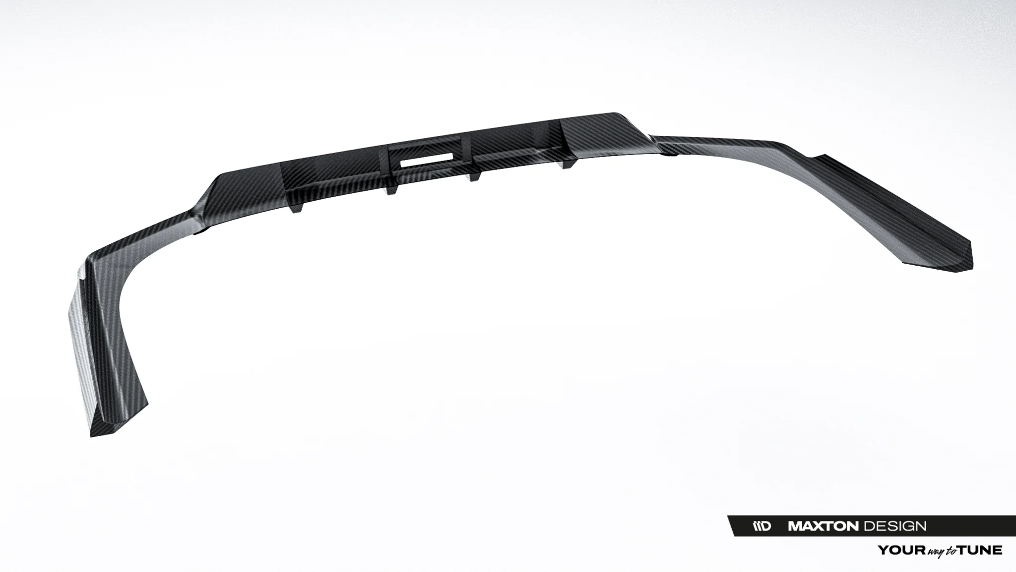 PREPREG CARBON FIBER REAR SPLITTER (WITH VERTICAL BARS) SUITABLE FOR BMW 7 M-PACK / I7 M-PACK G70 – MAXTON DESIGN - 8