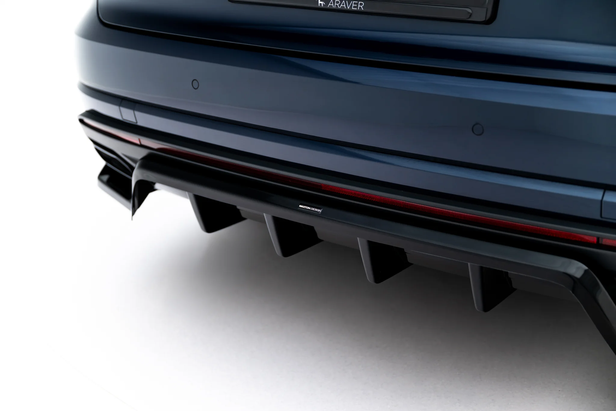 REAR SPLITTER (WITH VERTICAL BARS) SUITABLE FOR VOLKSWAGEN TOUAREG ELEGANCE MK3 FACELIFT – MAXTON DESIGN - 5
