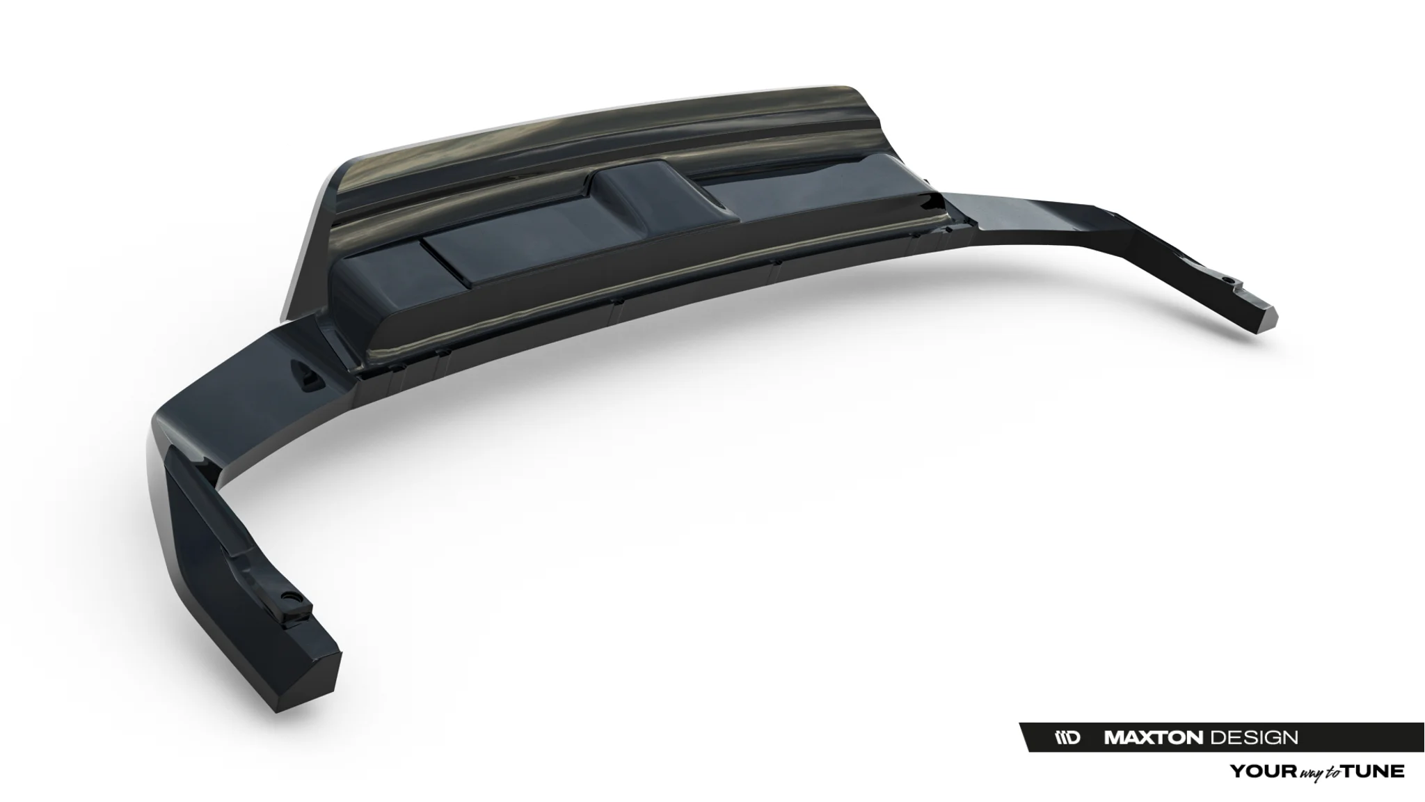 REAR SPLITTER (WITH VERTICAL BARS) SUITABLE FOR VOLKSWAGEN TOUAREG ELEGANCE MK3 FACELIFT – MAXTON DESIGN - 3