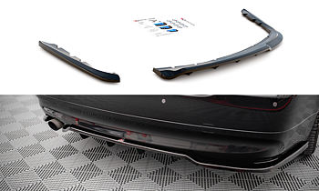 Central Rear Splitter (Vertical Bars) BMW 3 Sedan E90 (2004-2008)