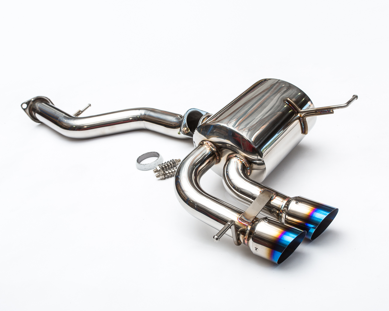 AGENCY POWER REAR AXLE BACK EXHAUST WITH TITANIUM TIPS BMW 135I 07-13 - 4