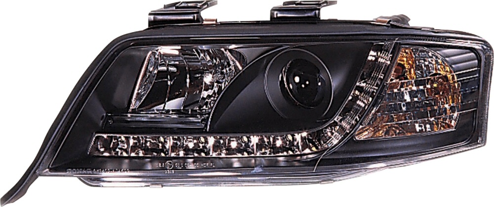 AUDI A4 99-01 R8 STYLE LED HEADLIGHTS BLACK V2