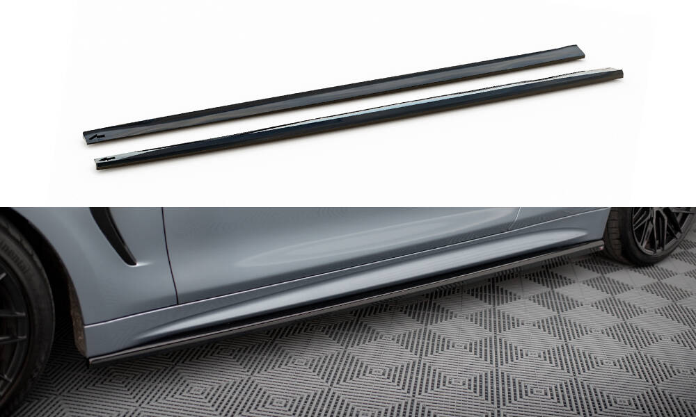 Side Skirts Diffusers V.3 BMW 4 Coupe / Gran Coupe / Cabrio M-Sport F32 / F36 / F33