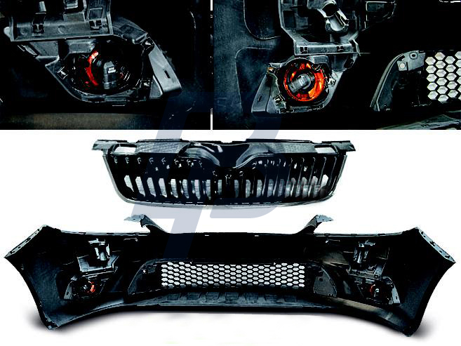 SKODA FABIA II 10.10 - 06.14 RS FRONT BUMPER - 3