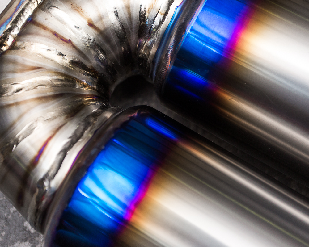 AGENCY POWER COLORED TITANIUM RACING EXHAUST MUFFLER PORSCHE 991 TURBO 2014+ - 3