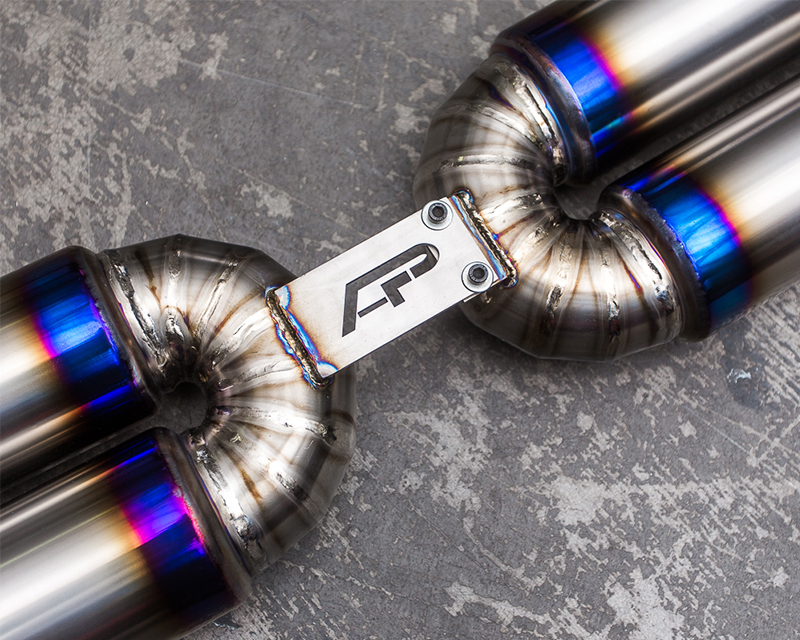 AGENCY POWER COLORED TITANIUM RACING EXHAUST MUFFLER PORSCHE 991 TURBO 2014+ - 4