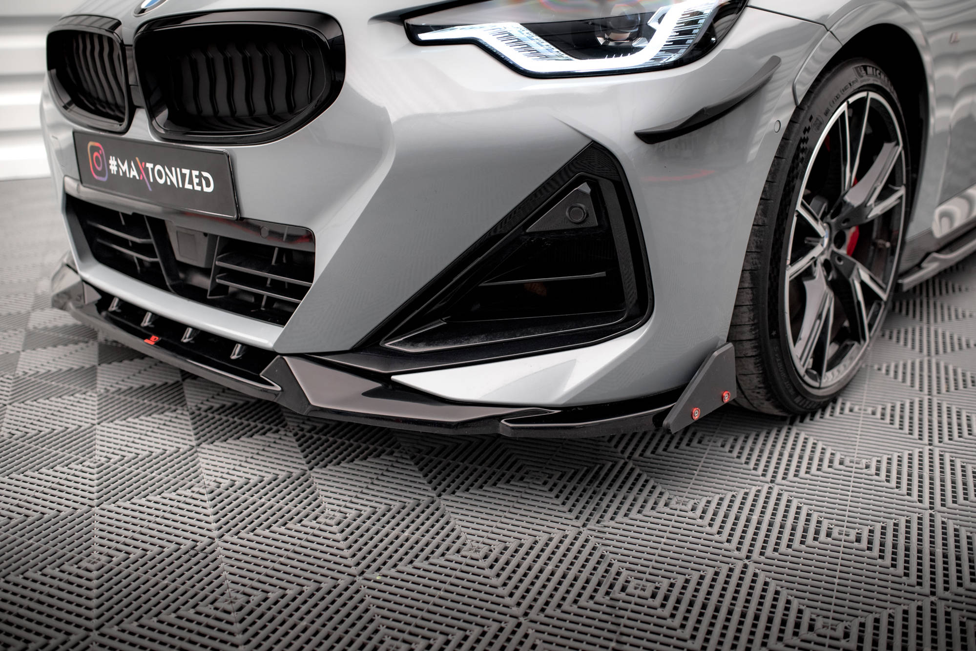 Front Splitter V.2 + Flaps BMW 2 Coupe M-Pack / M240i G42 - 4