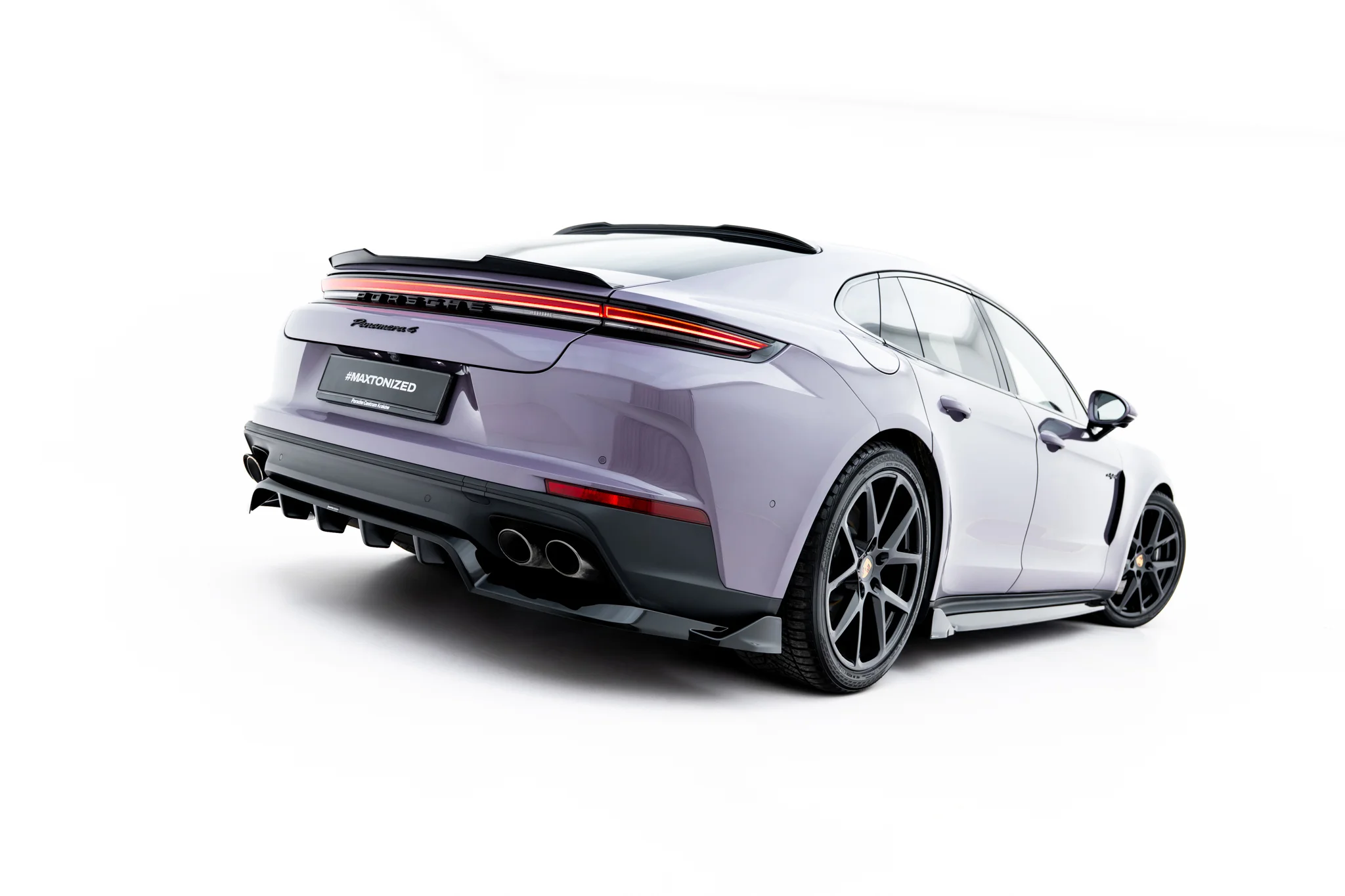 REAR SPLITTER (WITH VERTICAL BARS) SUITABLE FOR PORSCHE PANAMERA 4 / 4S E-HYBRID / 4 E-HYBRID 972 – MAXTON DESIGN - 6