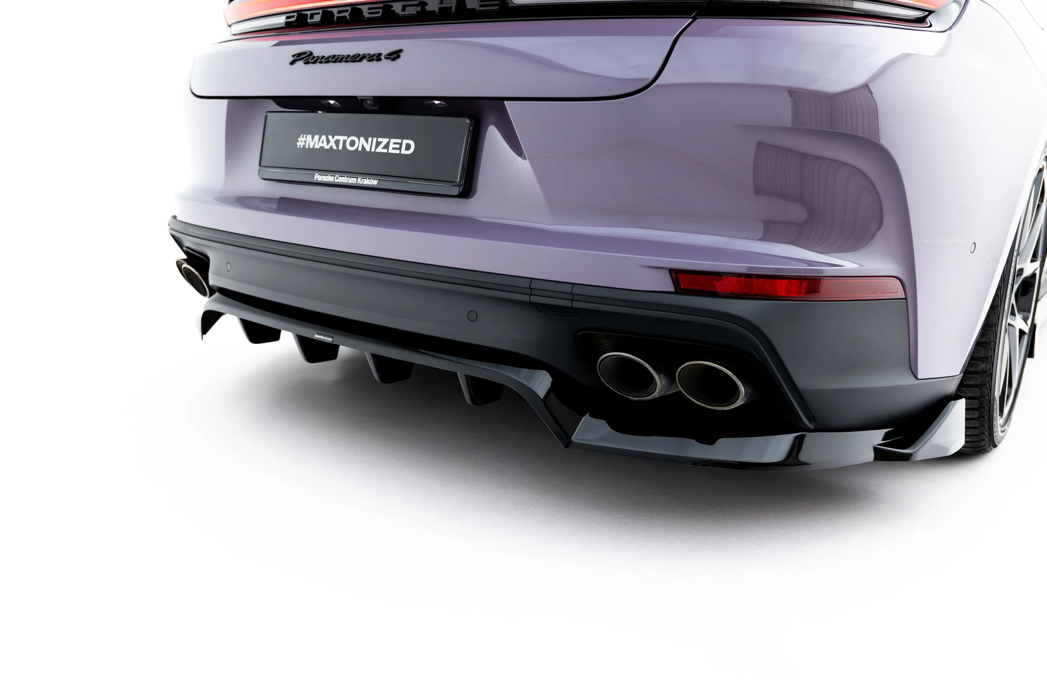 REAR SPLITTER (WITH VERTICAL BARS) SUITABLE FOR PORSCHE PANAMERA 4 / 4S E-HYBRID / 4 E-HYBRID 972 – MAXTON DESIGN - 5