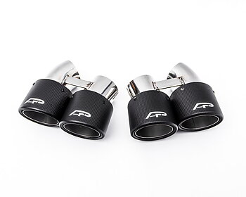 AGENCY POWER CARBON FIBER QUAD GT2 ANGLE STYLE EXHAUST TIPS PORSCHE 991 TURBO 14-15