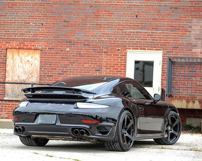AGENCY POWER CARBON FIBER QUAD GT2 ANGLE STYLE EXHAUST TIPS PORSCHE 991 TURBO 14-15 - 3