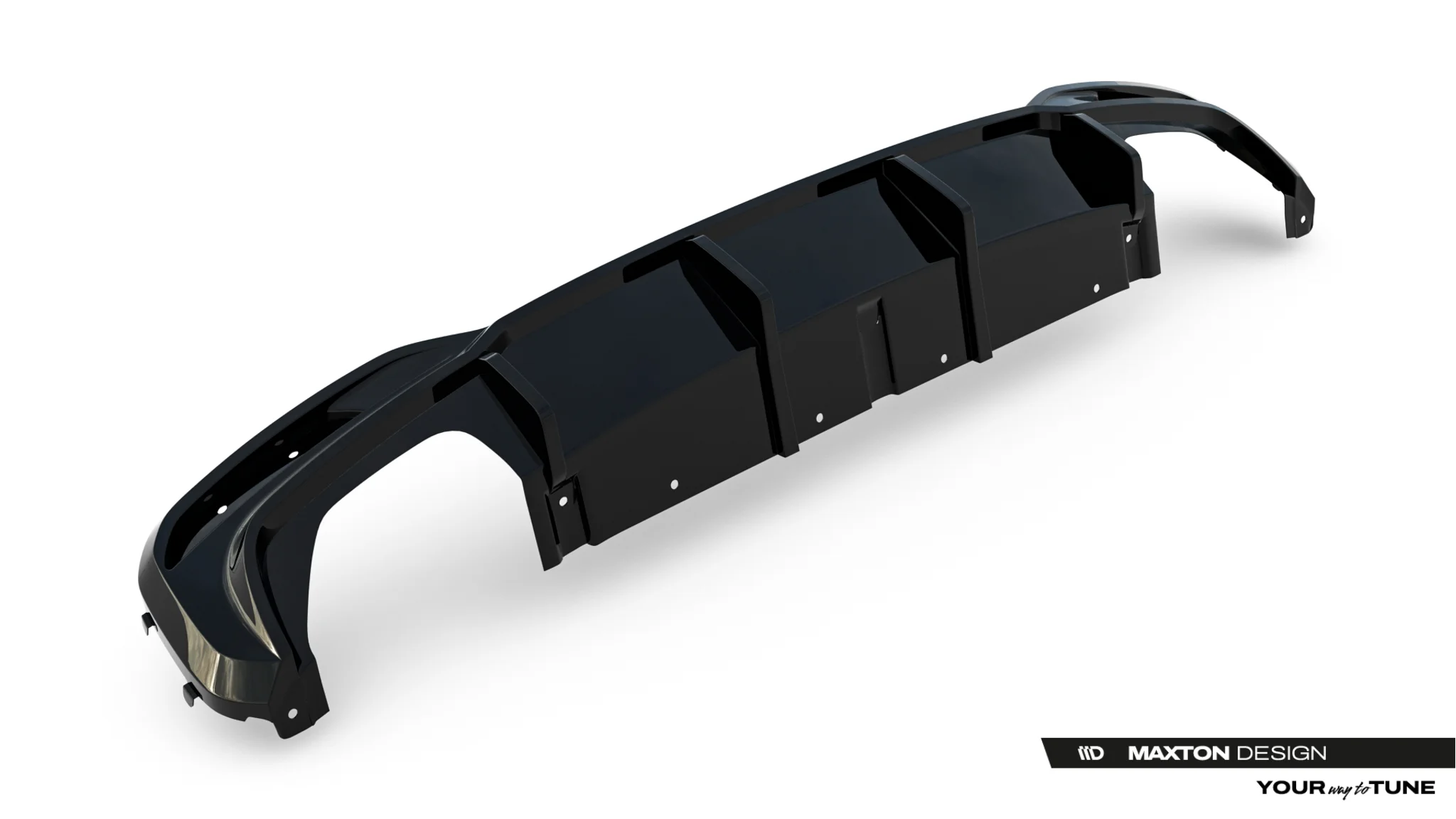 REAR VALANCE SUITABLE FOR BMW 5 M-PACK SEDAN / TOURING G30 / G31 / G30 FACELIFT / G31 FACELIFT – MAXTON DESIGN - 4