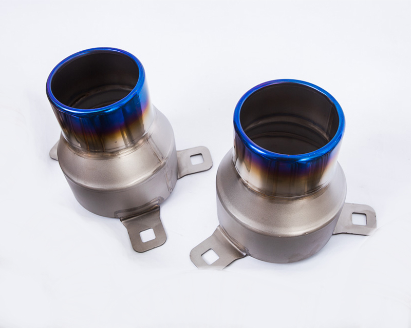 AGENCY POWER TITANIUM BLUED EXHAUST TIPS FERRARI F430 SCUDERIA 08-09