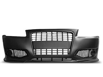 AUDI A3 96-03 S-LINE STYLE BLACK FRONT BUMPER