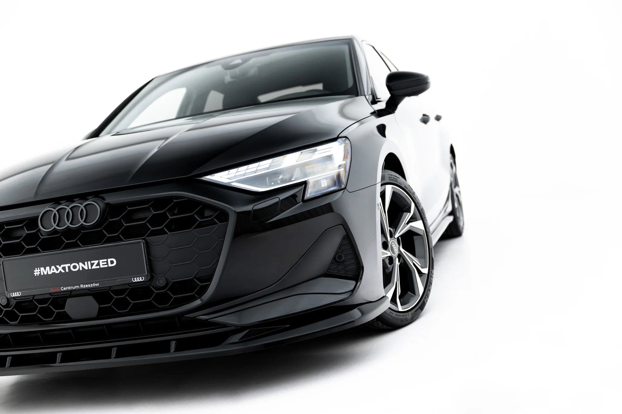 FRONT SPLITTER V.2 SUITABLE FOR AUDI A3 SEDAN 8Y FACELIFT – MAXTON DESIGN - 5