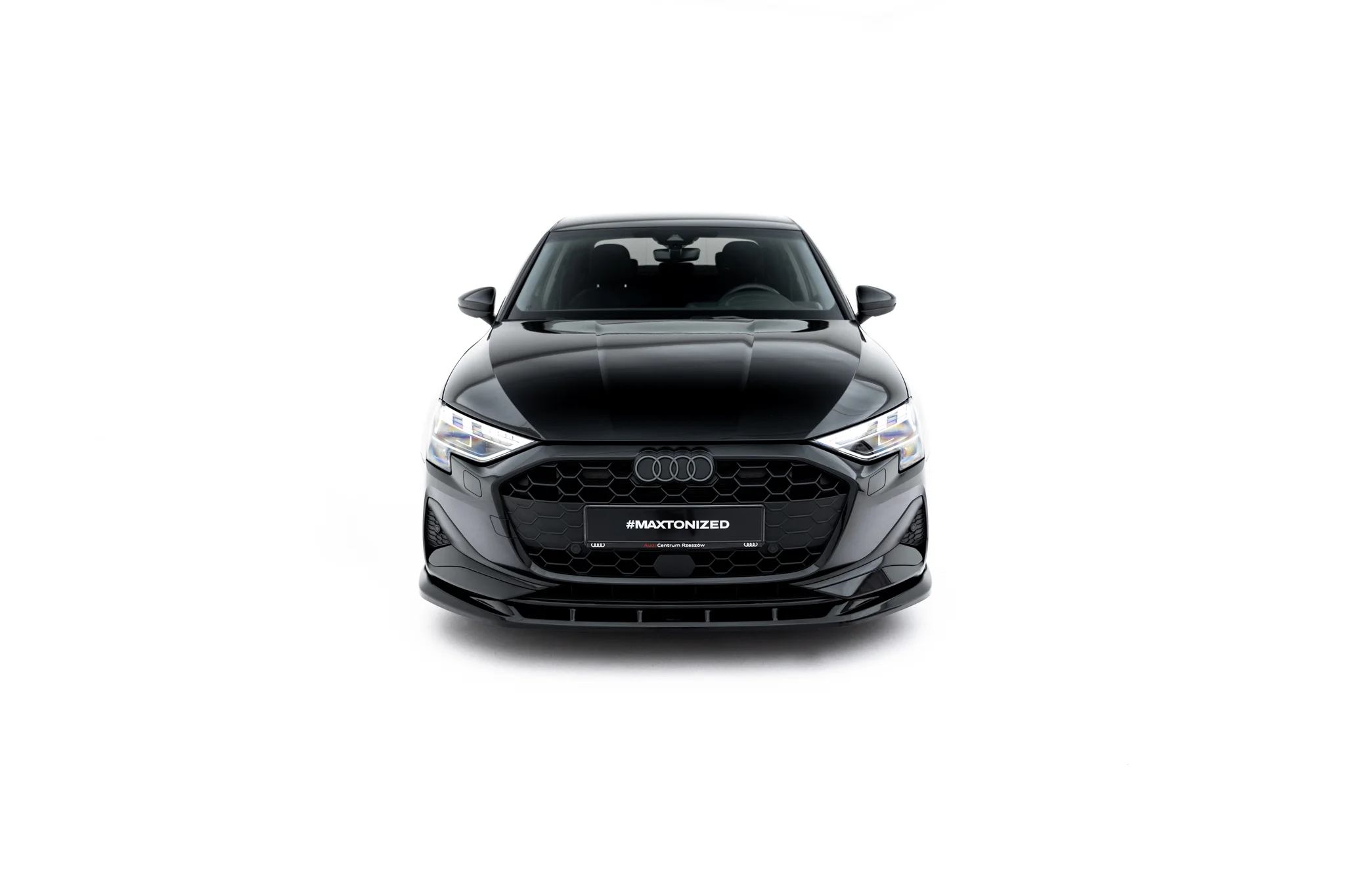 FRONT SPLITTER V.2 SUITABLE FOR AUDI A3 SEDAN 8Y FACELIFT – MAXTON DESIGN