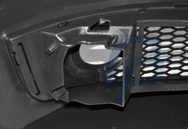 AUDI A3 06.05-04.08 RS STYLE CHROME BLACK FRONT BUMPER - 7
