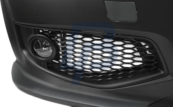 AUDI A3 06.05-04.08 RS STYLE CHROME BLACK FRONT BUMPER - 3