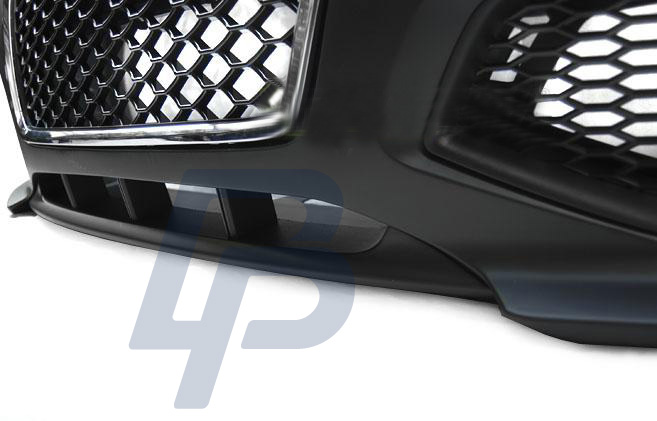 AUDI A3 06.05-04.08 RS STYLE CHROME BLACK FRONT BUMPER - 5