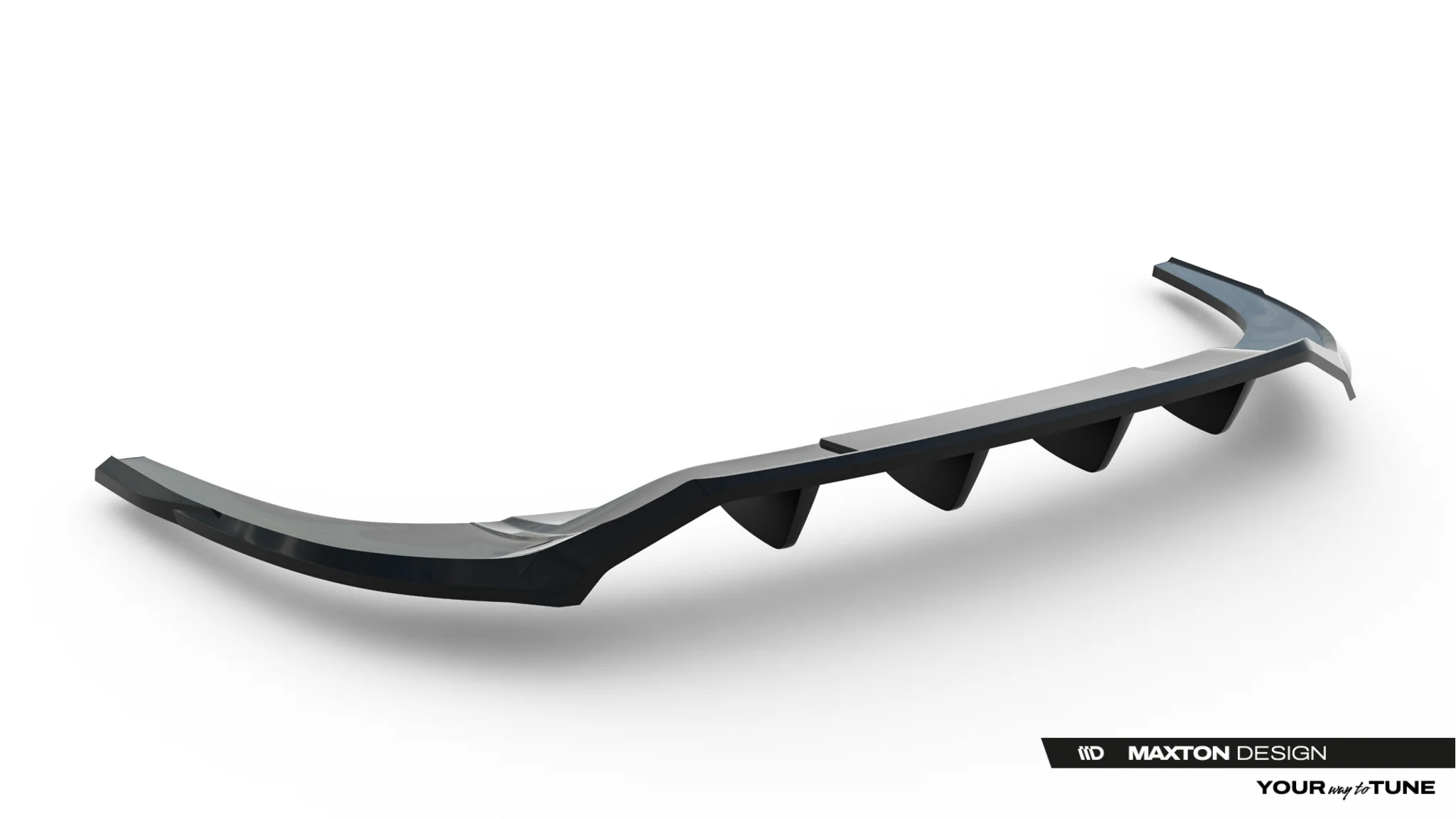 REAR SPLITTER (WITH VERTICAL BARS) SUITABLE FOR AUDI A3 SEDAN 8Y FACELIFT – MAXTON DESIGN - 3