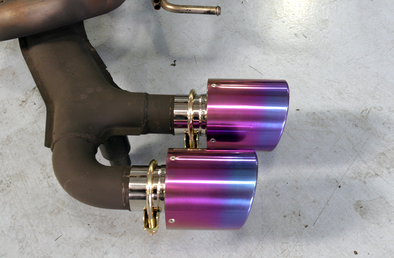 AGENCY POWER TITANIUM EXHAUST TIPS NISSAN R35 GT-R 09-16 - 4