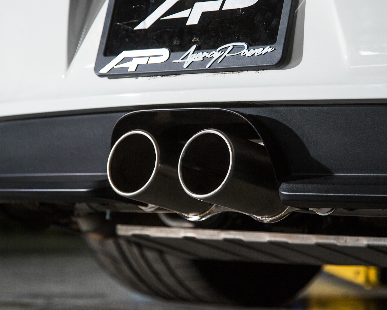 AGENCY POWER TITANIUM EXHAUST BRUSHED TIPS PORSCHE 991 GT3 GT3RS 14-16 - 3