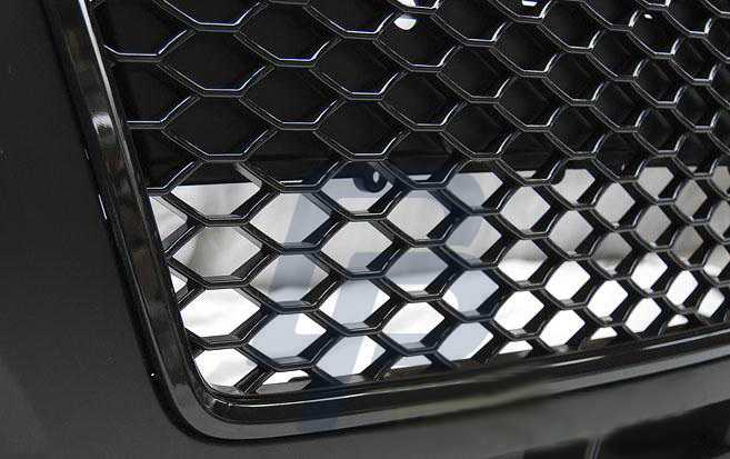AUDI A3 06.05-04.08 RS STYLE  BLACK FRONT BUMPER - 5