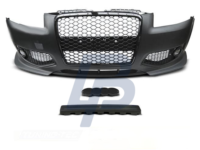 AUDI A3 06.05-04.08 RS STYLE  BLACK FRONT BUMPER - 2