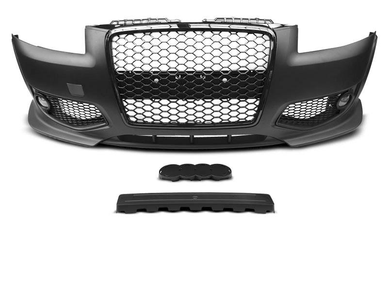 AUDI A3 06.05-04.08 RS STYLE  BLACK FRONT BUMPER