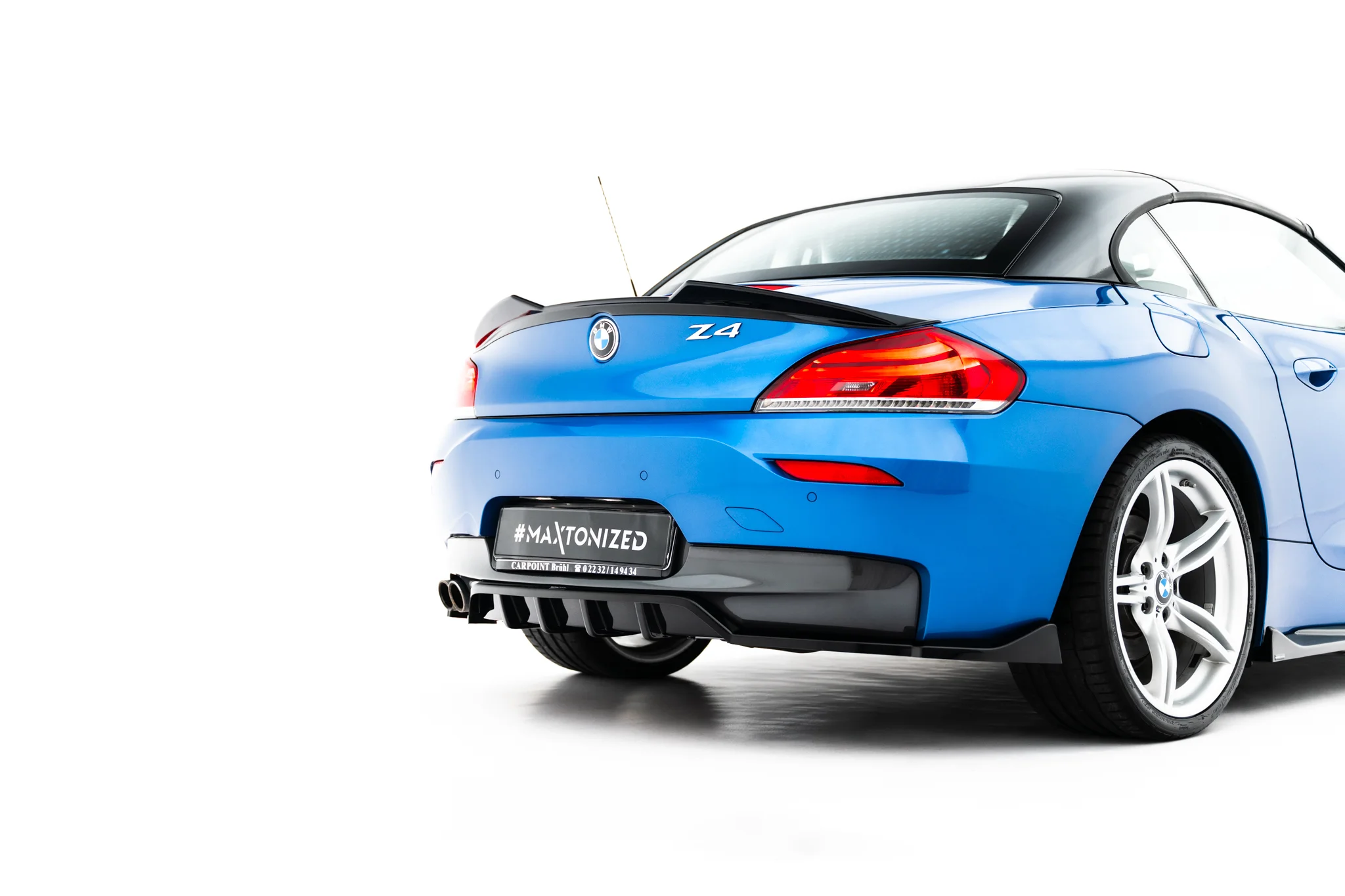 REAR SPLITTER (WITH VERTICAL BARS) V.2 SUITABLE FOR BMW Z4 M-PACK E89 FACELIFT – MAXTON DESIGN