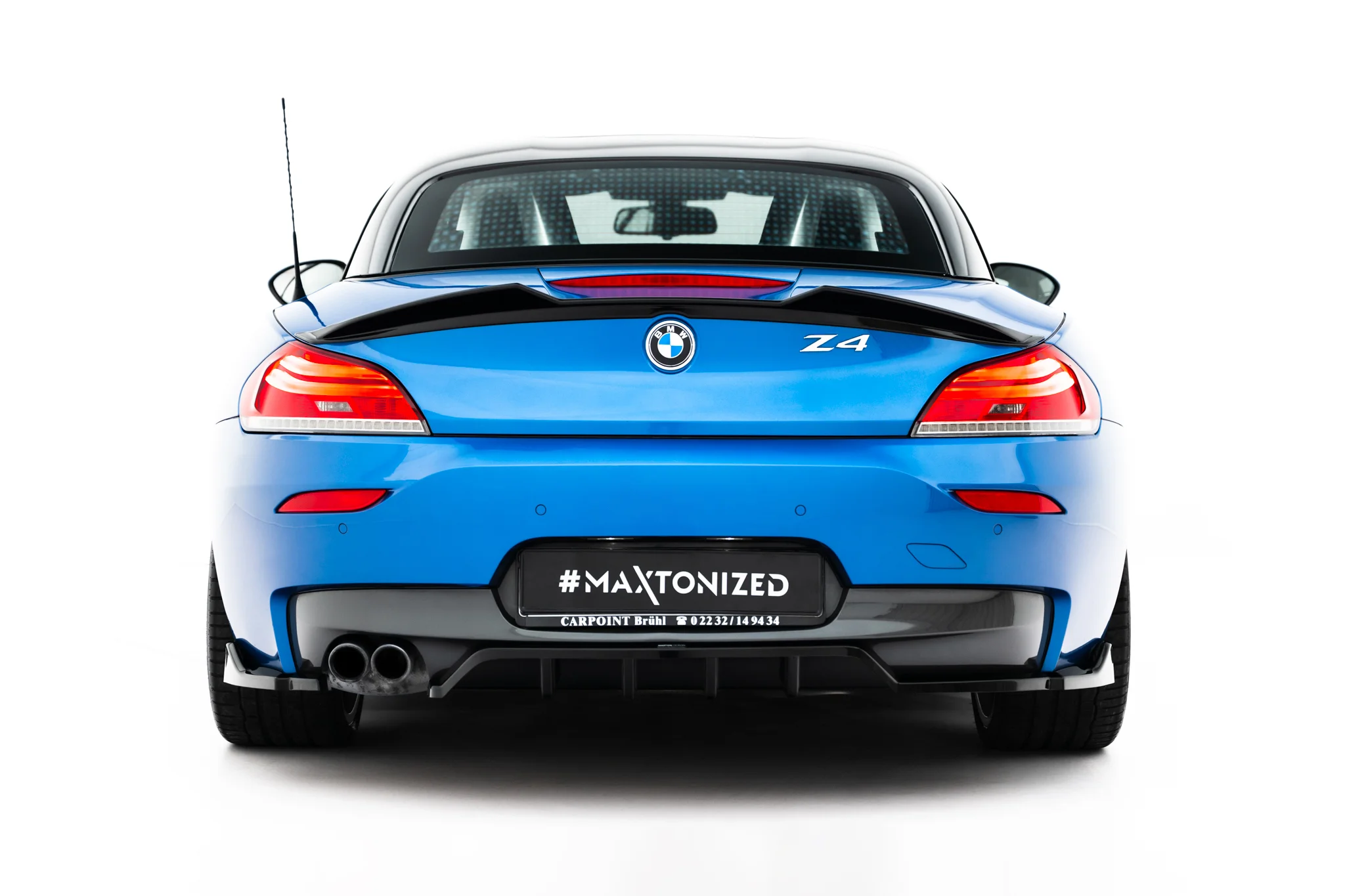 REAR SPLITTER (WITH VERTICAL BARS) V.2 SUITABLE FOR BMW Z4 M-PACK E89 FACELIFT – MAXTON DESIGN - 2