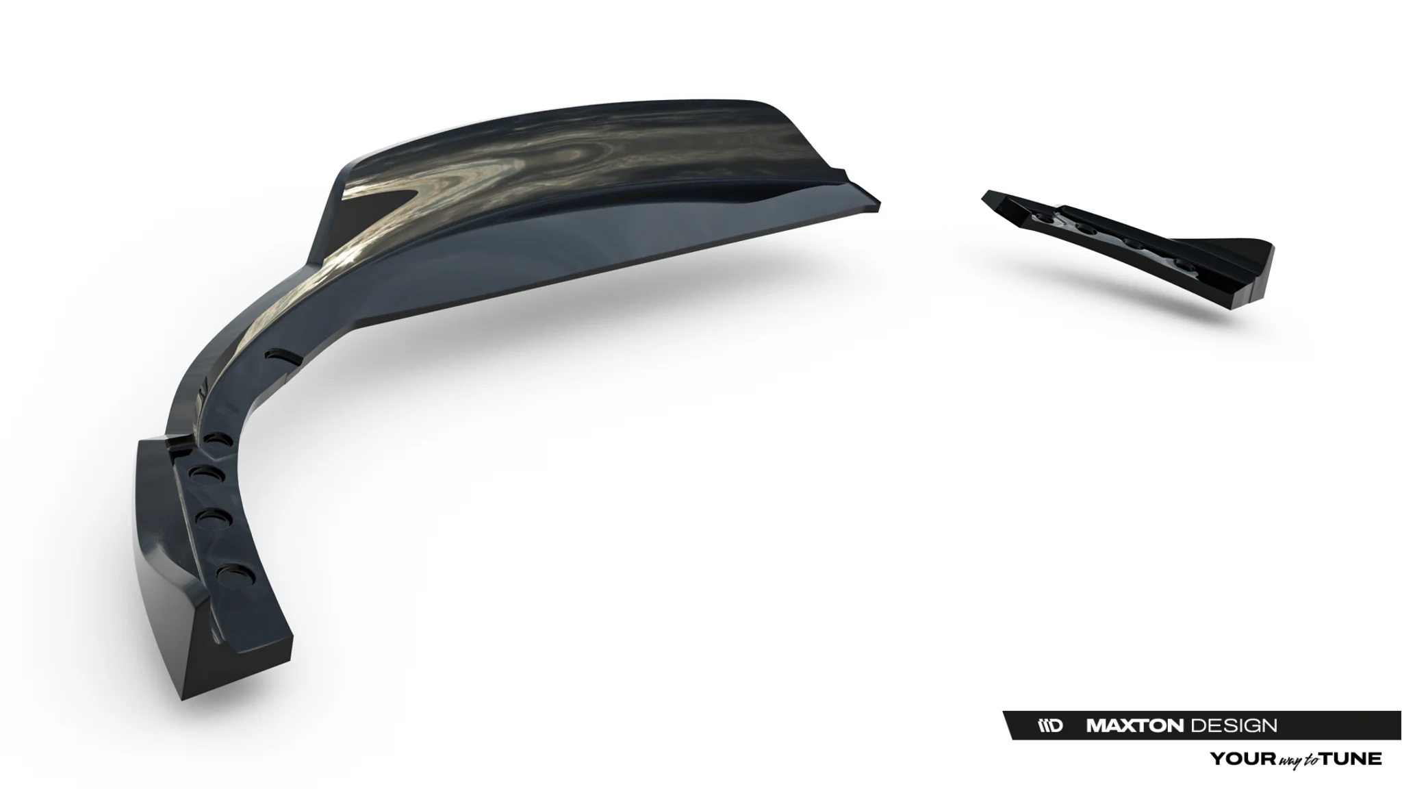 REAR SPLITTER (WITH VERTICAL BARS) V.2 SUITABLE FOR BMW Z4 M-PACK E89 FACELIFT – MAXTON DESIGN - 8