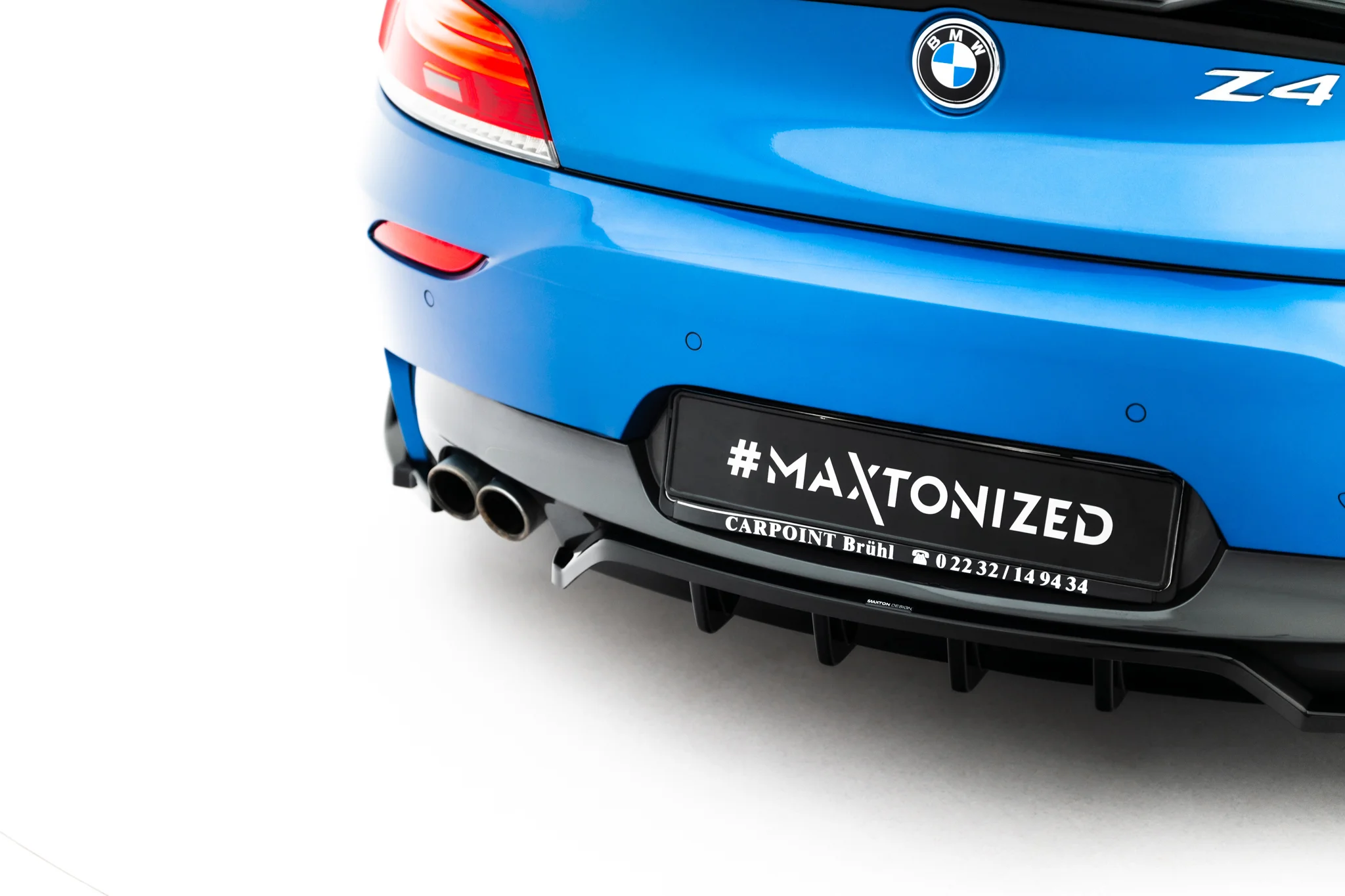 REAR SPLITTER (WITH VERTICAL BARS) V.2 SUITABLE FOR BMW Z4 M-PACK E89 FACELIFT – MAXTON DESIGN - 4