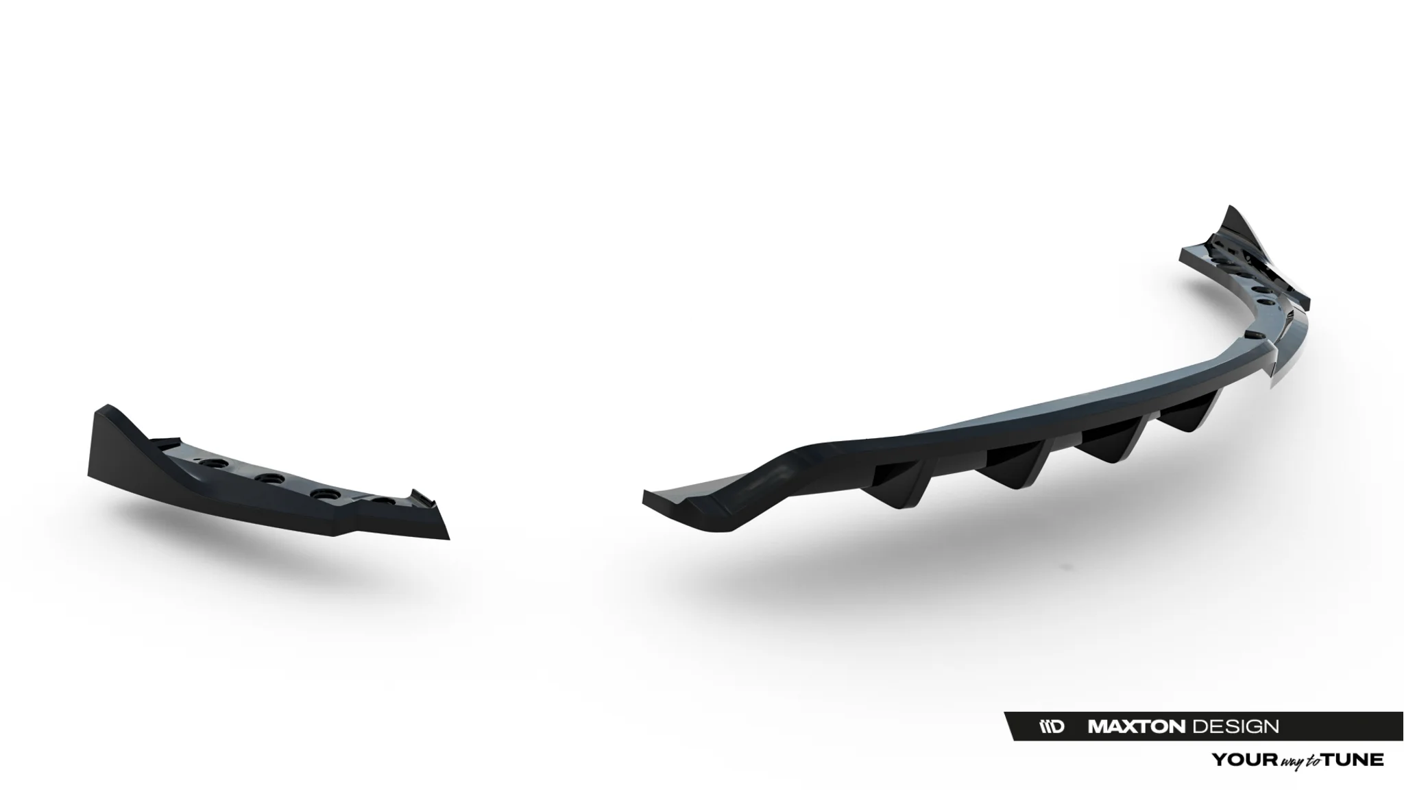 REAR SPLITTER (WITH VERTICAL BARS) V.2 SUITABLE FOR BMW Z4 M-PACK E89 FACELIFT – MAXTON DESIGN - 6