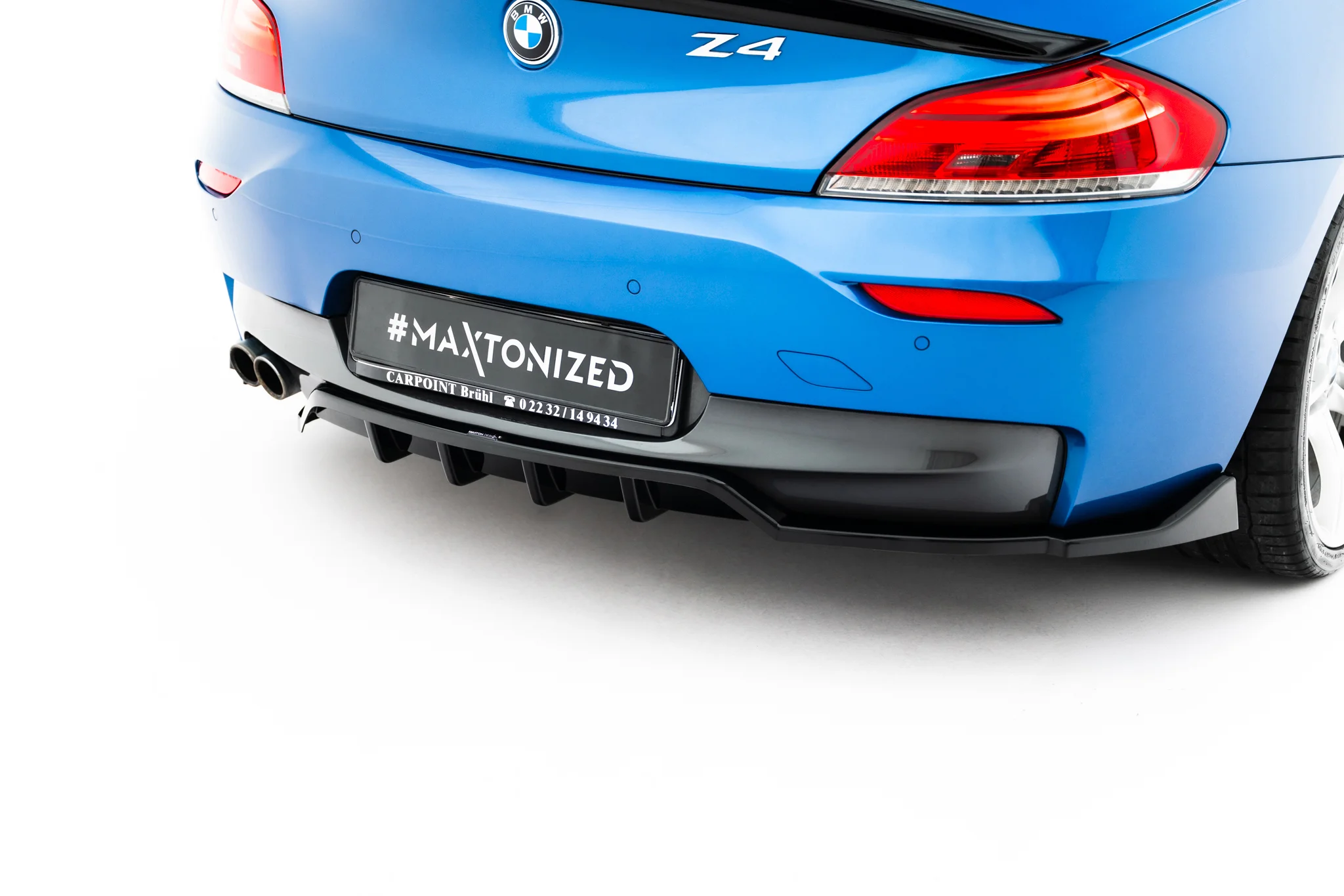 REAR SPLITTER (WITH VERTICAL BARS) V.2 SUITABLE FOR BMW Z4 M-PACK E89 FACELIFT – MAXTON DESIGN - 7