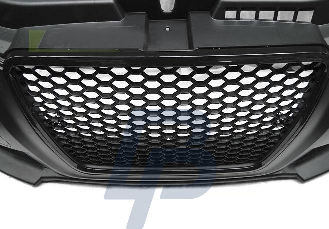 AUDI A3 08-12 RS STYLE BLACK PDC FRONT BUMPER - 6