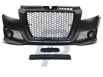 AUDI A3 08-12 RS STYLE BLACK PDC FRONT BUMPER