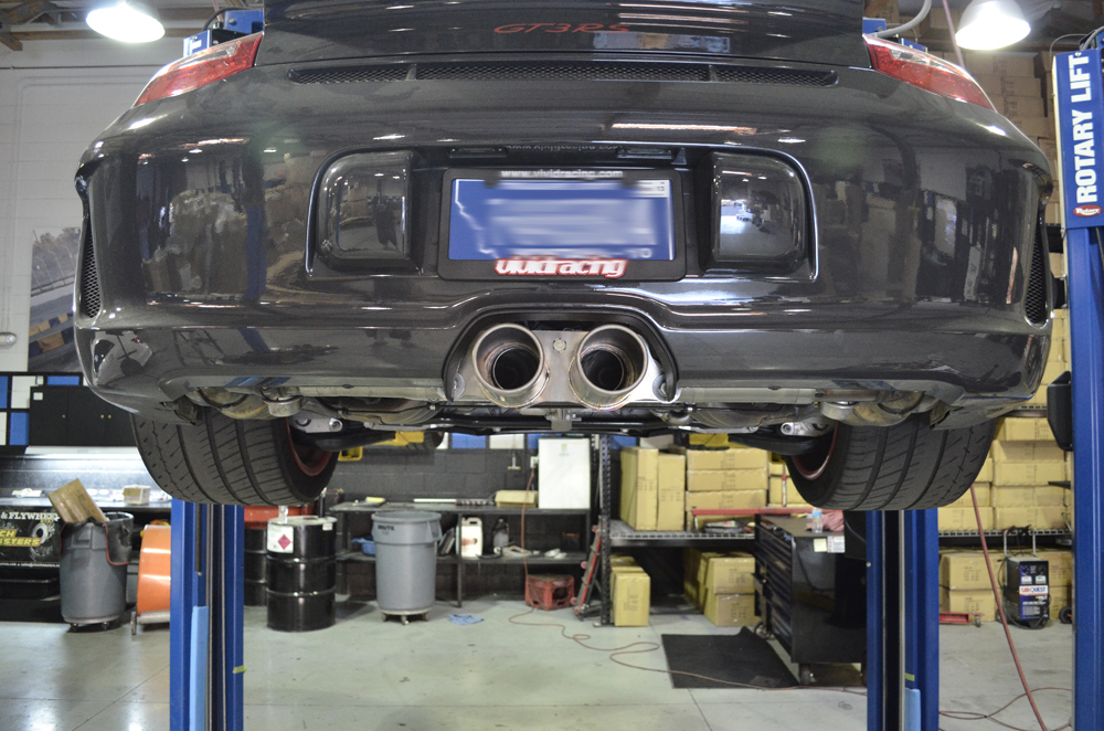 AGENCY POWER TITANIUM EXHAUST BRUSHED TIPS PORSCHE 997 GT3 GT3RS 07-12 - 3