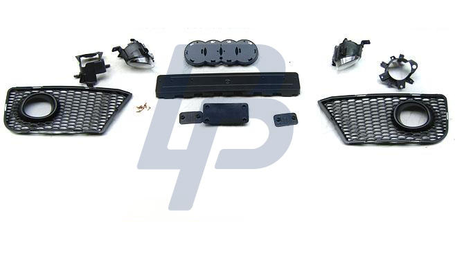 AUDI A3 08-12 RS STYLE BLACK FRONT BUMPER - 3