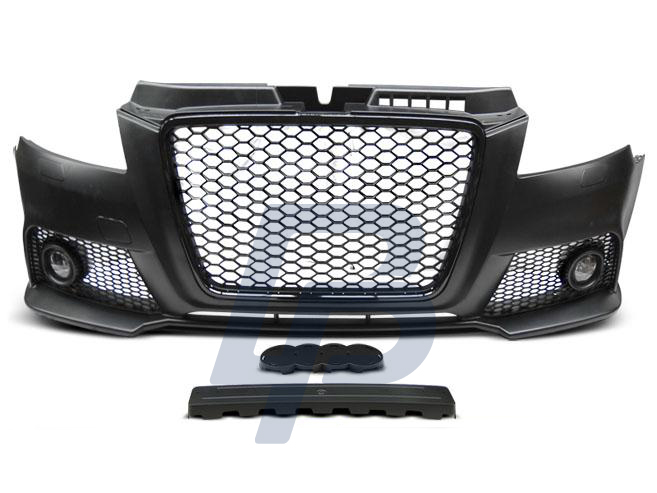AUDI A3 08-12 RS STYLE BLACK FRONT BUMPER - 2