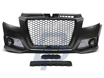 AUDI A3 08-12 RS STYLE BLACK FRONT BUMPER