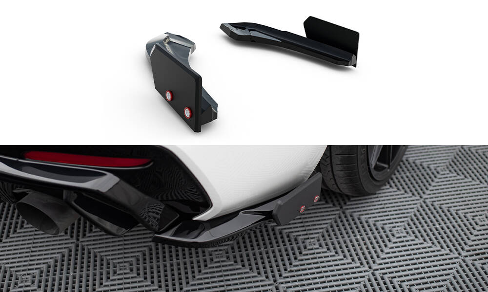 Rear Side Splitters V.5 + Flaps BMW 1 M-Pack / M140i F20 Facelift
